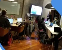 Chicaim's virtual team collaborating on a project